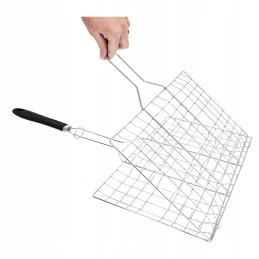 Grilio grotelės mėsai, žuviai, daržovėms, uždaras krepšelis, kepimo grotelės, 23x36 cm