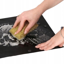 Tefloninio grilio kilimėlio grilio padėklo kepimas orkaitės skardoje