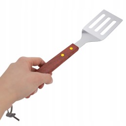 Grilio priedai kepsnių rinkinys 3 vnt stalo įrankių žnyplės