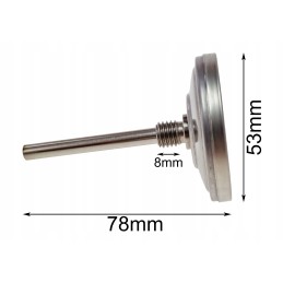 BBQ rūkymo termometras - 250°, nerūdijantis