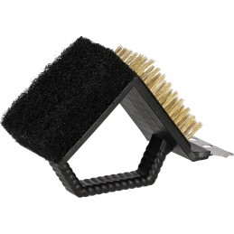 Trys viename grandiklio šepetys grotelių grotelėms valyti