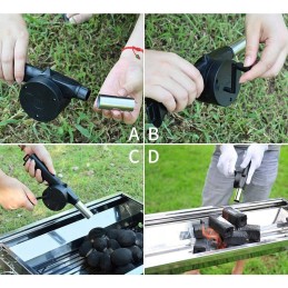 Fire blower, hand fire starter, fire starter