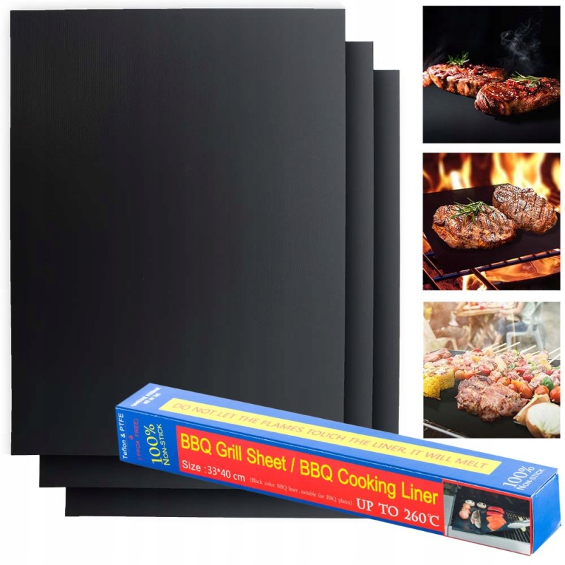 Tefloninis kilimėlis, rinkinyje 3 vnt.