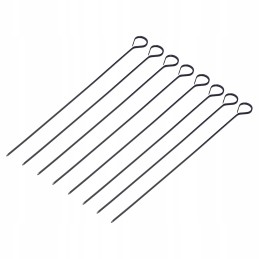 8x plieniniai grilio iešmai 31,5 cm