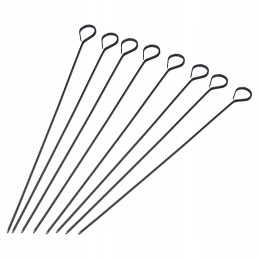 8x plieniniai grilio iešmai 31,5 cm