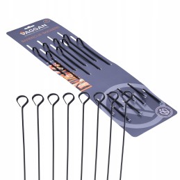 8x plieniniai grilio iešmai 31,5 cm