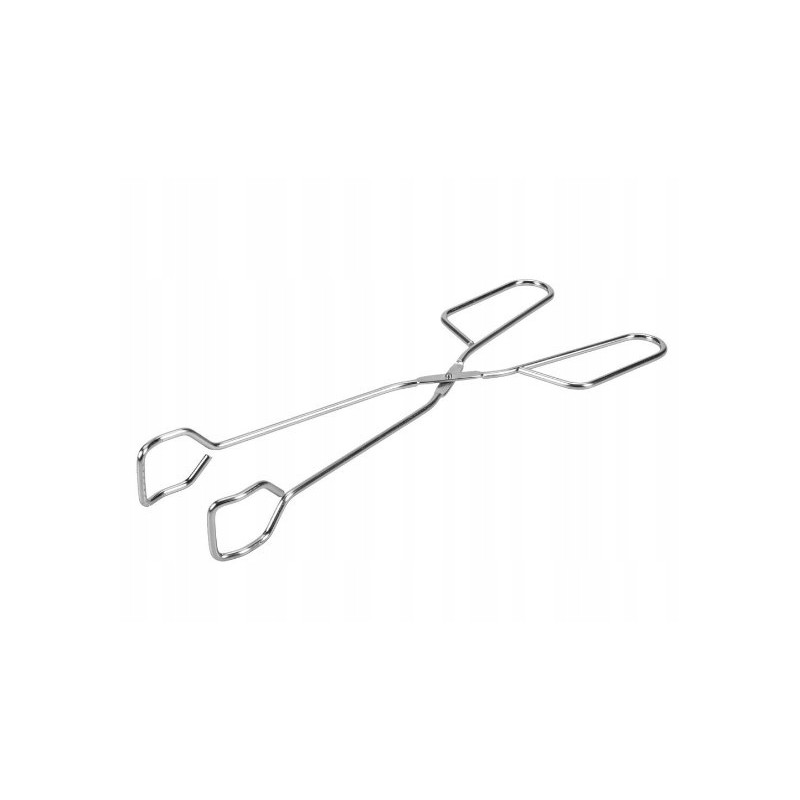 Metalinės grilio žnyplės 26 cm, skirtos kotletams apversti ant grotelių