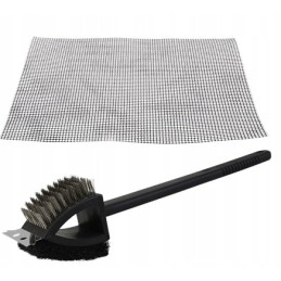 Grilio kilimėlis 42x36 3in1 valymo šepetys