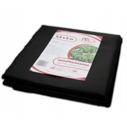 Juoda nuo piktžolių agrotekstilė 3,2 x 5m 50gr/m2 plx