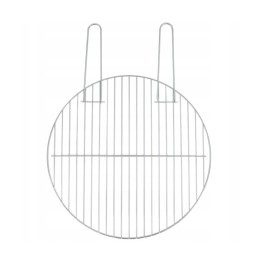 Apvalios chromuotos grotelės, 44 cm