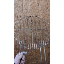 Apvalios chromuotos grotelės, 44 cm