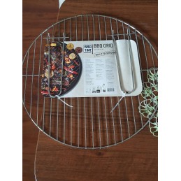 Apvalios chromuotos grotelės, 44 cm