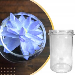 Masono stiklainiai stiklinis indelis medaus uogienei 0,545l 545ml fi82 6 kabliukų rinkinys 8 vnt.