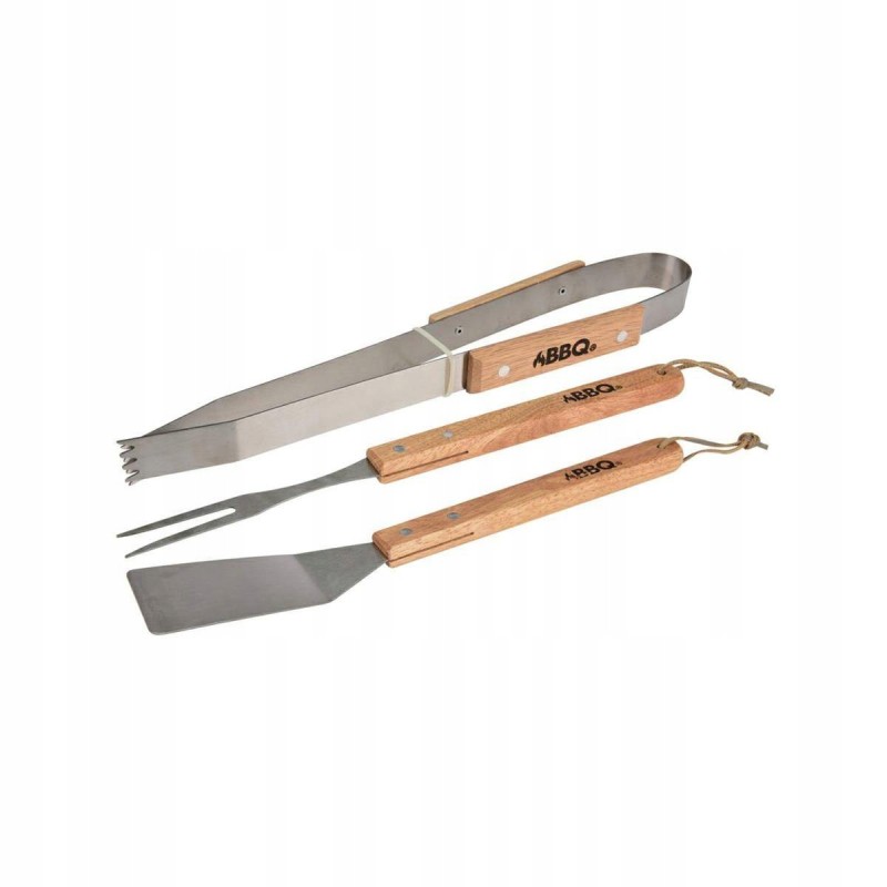 3 dalių bbq grilio priedų rinkinys.