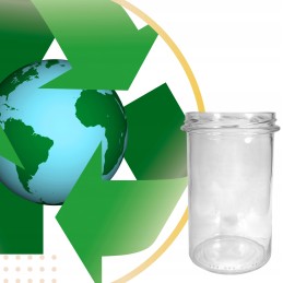 Masono stiklainiai stiklinis indelis medaus uogienei 0,545l 545ml fi82 6 kabliukų rinkinys 8 vnt.