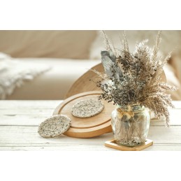 Masono stiklainiai stiklinis indelis medaus uogienei 0,545l 545ml fi82 6 kabliukų rinkinys 8 vnt.