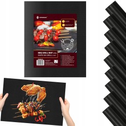 Grilio kilimėlis 9 vnt 40x33 tefloninis kepimo kilimėlis