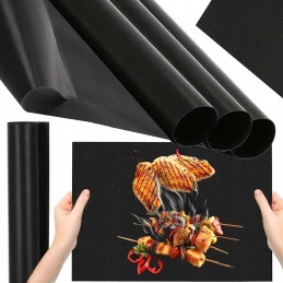 Grilio kilimėlis 9 vnt 40x33 tefloninis kepimo kilimėlis