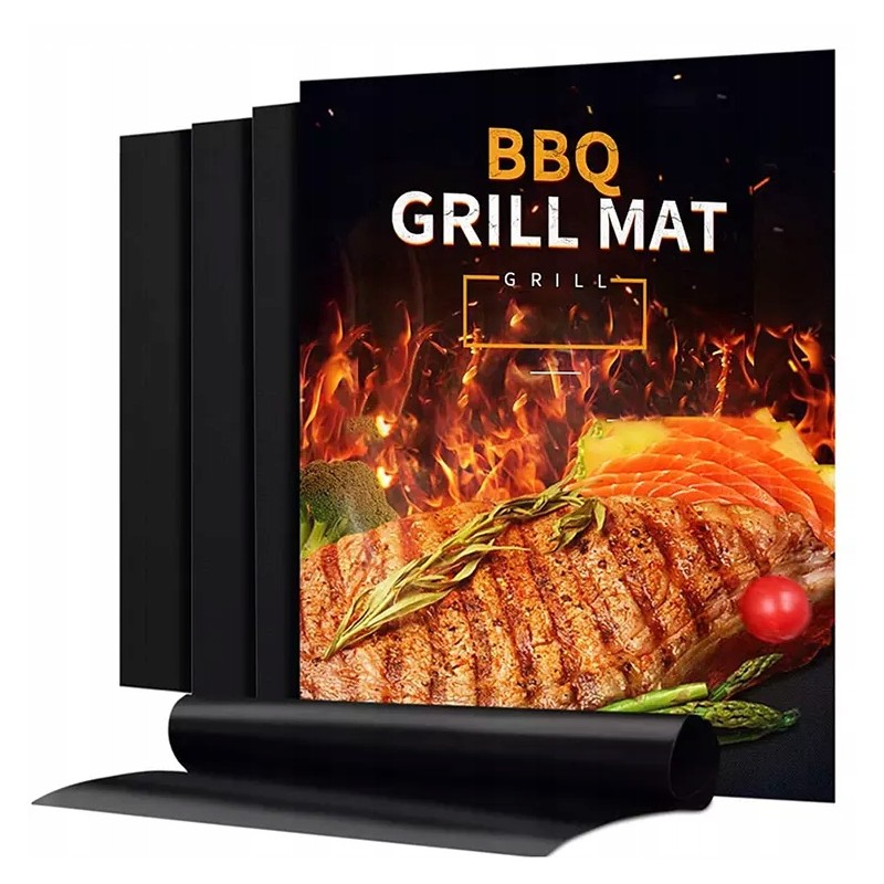 Tefloninis grilio kilimėlis kepimui, 4 vnt., išmatavimai 40x33cm