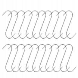 20 x nerūdijančio plieno rūkymo kabliukai žuvies mėsos rūkymo kabliukai 15cm