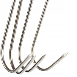 20 x nerūdijančio plieno rūkymo kabliukai žuvies mėsos rūkymo kabliukai 15cm