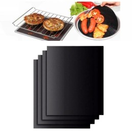 Daugkartinio naudojimo tefloninis grilio kilimėlis, 4 vnt