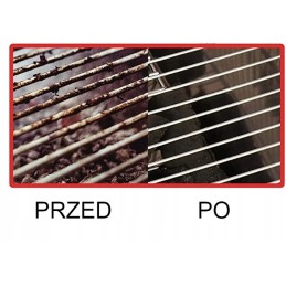 Didelis 45 cm metalinis trigubas vielinis šepetys grotelių valymui