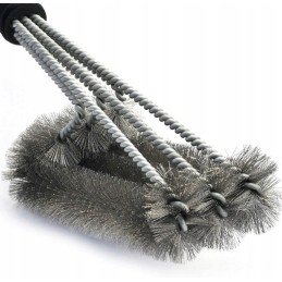 Trigubas grilio valymo šepetys