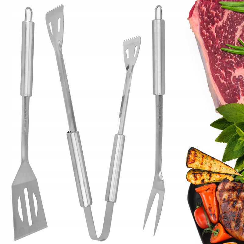 Kepsninės komplektas, kepsninės reikmenys, 3 vnt. rinkinys