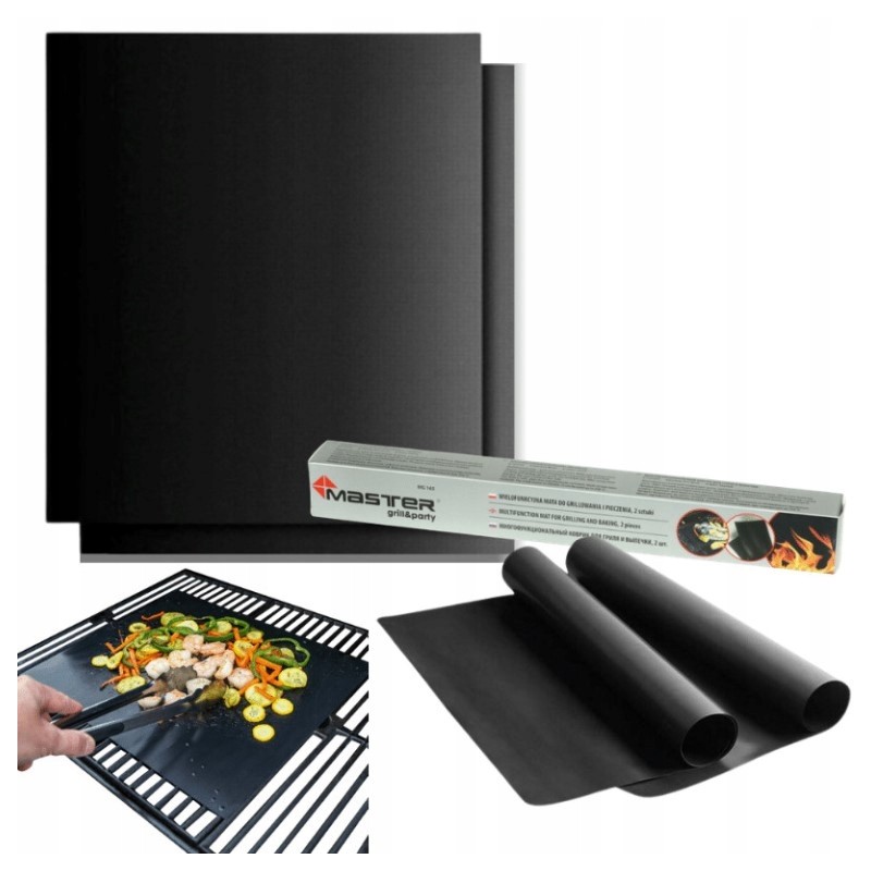 Grilio kilimėlis, daugkartinis 33x40cm - 2 vnt.