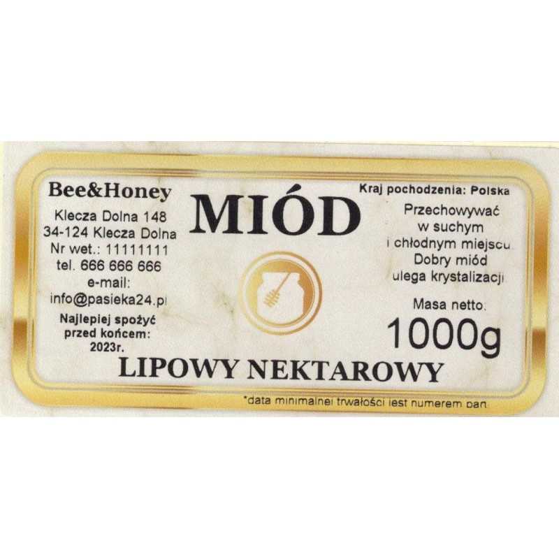 Medaus etiketės suasmenintos pavadinimu en17