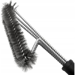 Trigubas grilio valymo šepetys