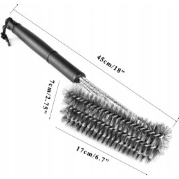 Trigubas grilio valymo šepetys