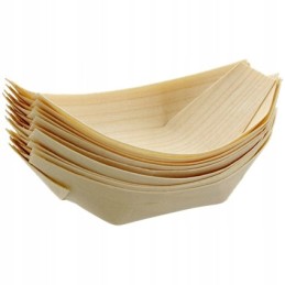 Medinės pirštinės valtelės 12x6,5cm 100 vnt.