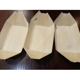 Medinės pirštinės valtelės 12x6,5cm 100 vnt.