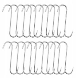 20 x rūkymo kabliukai žuvies mėsai nerūdijančio plieno rūkymo kabliukai 15cm