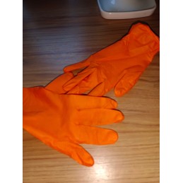 Mercator gogrip orange - pirštinės, nitrilas, be pudros su deimantine tekstūra