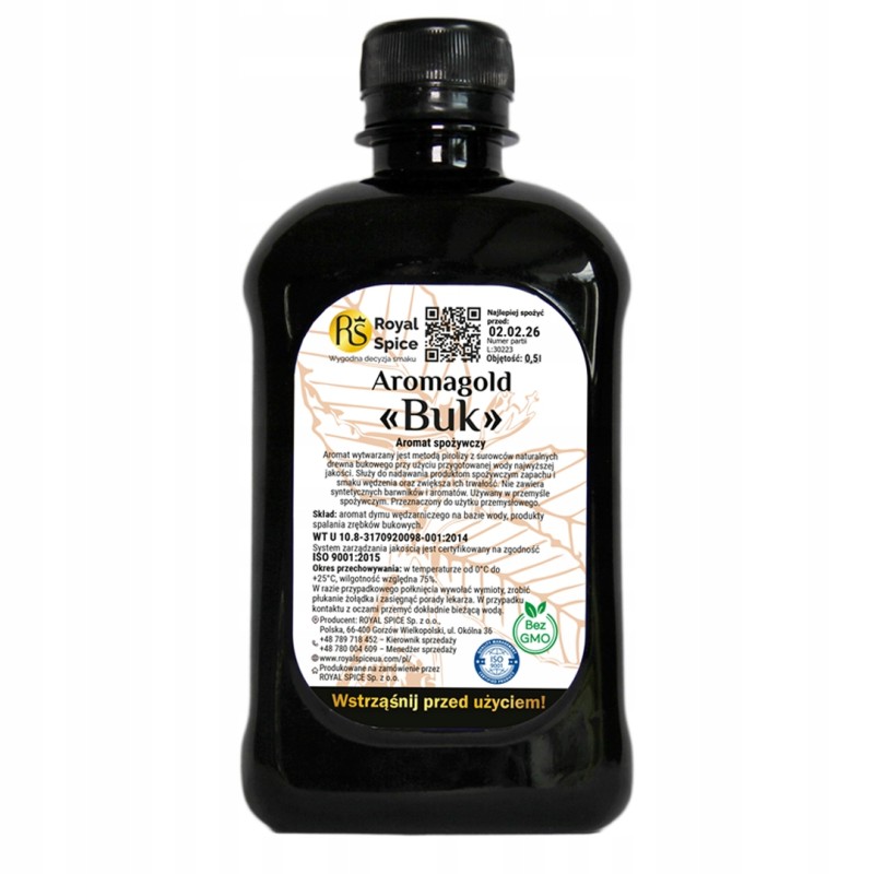 Dūmų aromatas. skystas dūminis bukas 0,48l