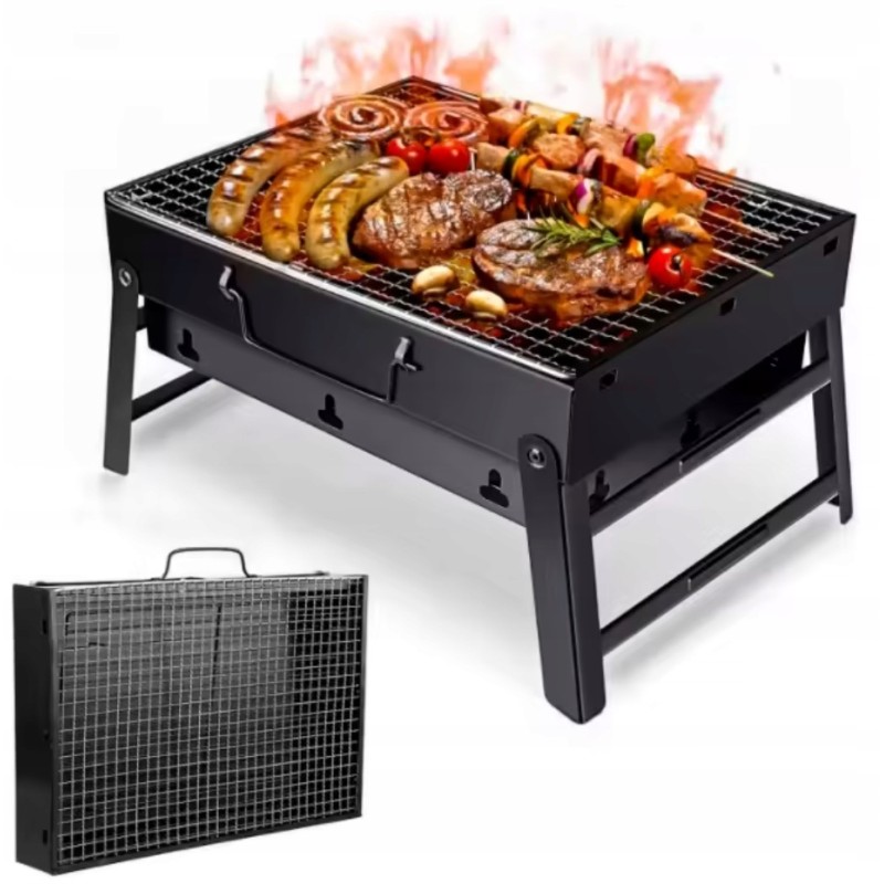 Sulankstomas medžio anglies sodo turistinis grilis