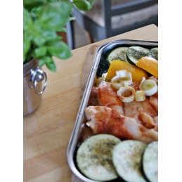 Daugkartinio naudojimo ekologiškas plieninis grilio padėklas