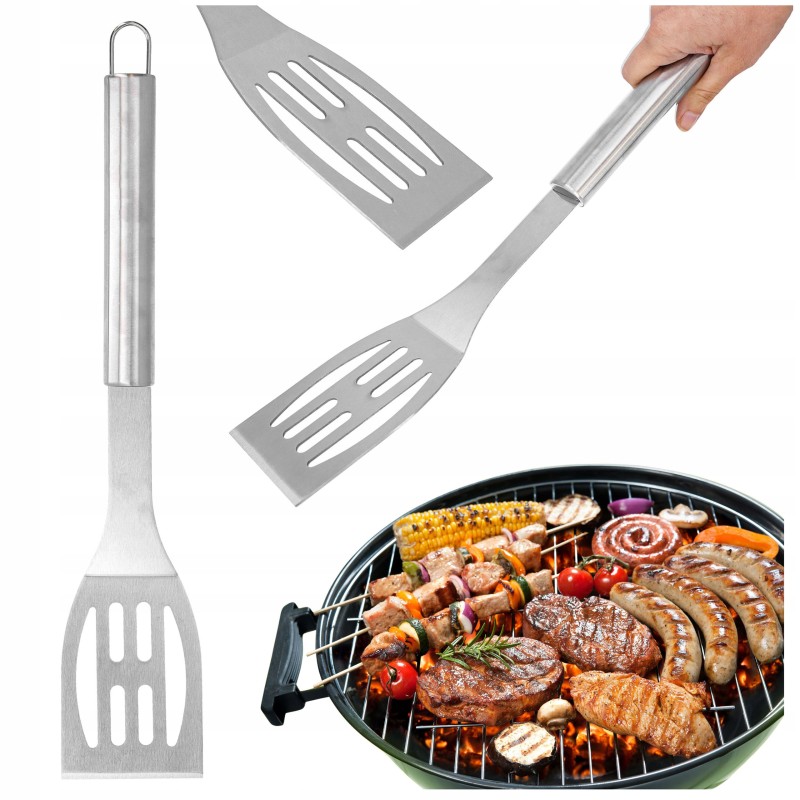 Grilio mentelė, nerūdijantis plienas, tvirti grilio priedai, 43 cm