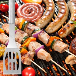 Grilio mentelė, nerūdijantis plienas, tvirti grilio priedai, 43 cm