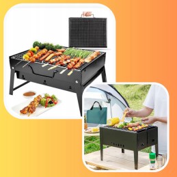 Sulankstoma nešiojama stovyklavimo kepsninė su xxl lagaminu