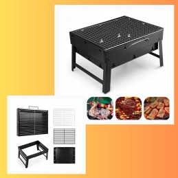 Sulankstoma nešiojama stovyklavimo kepsninė su xxl lagaminu