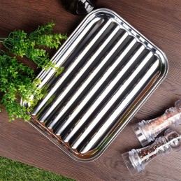 Daugkartinio naudojimo grilio padėklas, perforuotas plieno lakštas, grilio grotelės