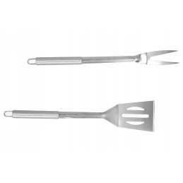 Kepsninės komplektas, kepsninės reikmenys, rinkinys iš 3 vnt. mentelės žnyplės šakutė