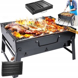 Sodo grilis nešiojamas anglies sulankstomas kelioninis lagaminas stovyklavimui