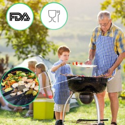 10x tefloninio grilio kilimėlio grilio padėklas orkaitės padėklas kepimas