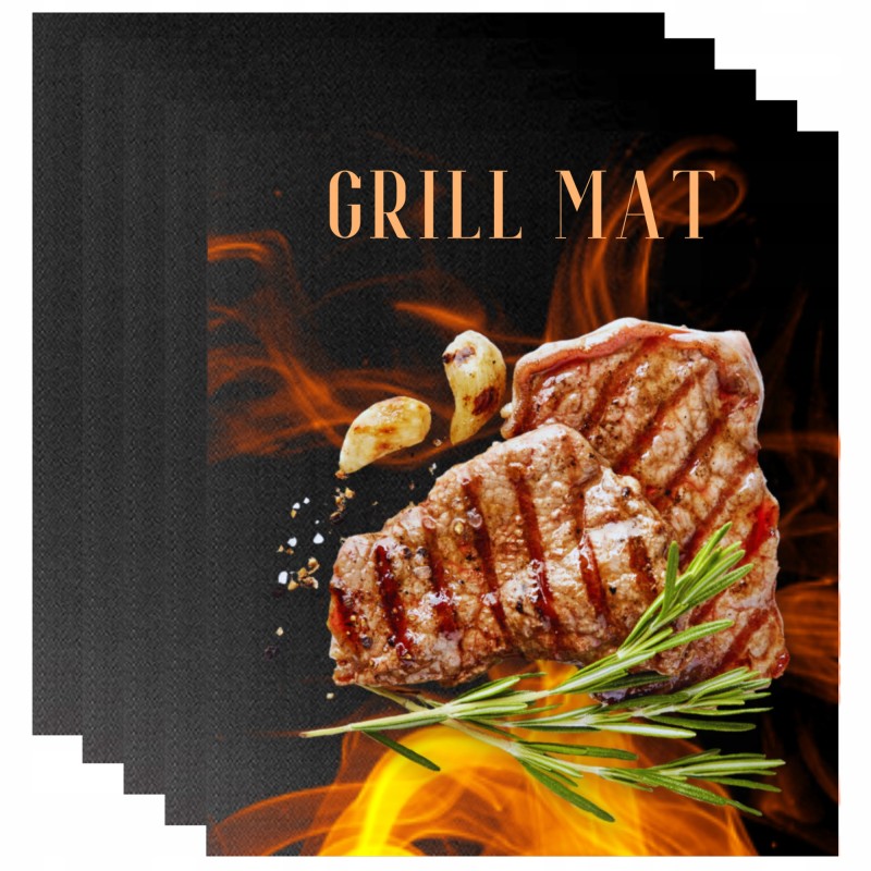 Tefloninis grilio kilimėlis kepimui orkaitėje 5 vnt