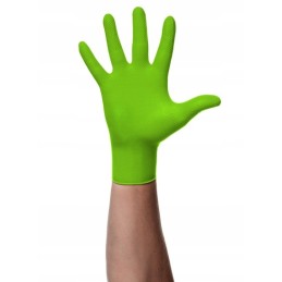 Mercator gogrip green - pirštinės, nitrilas, be pudros su deimantine tekstūra